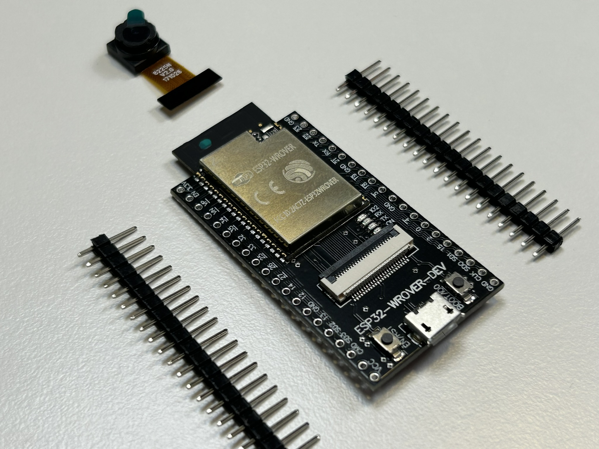 ESP32 with unsoldered pins